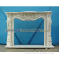 Stone Marble Fireplace Mantel for Indoor Decoration (QY-LF005)